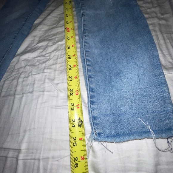 Lucky Brand Mid Rise Skinny Ava jeans womens denim 6 28a ankle light blue 28 - Picture 9 of 10